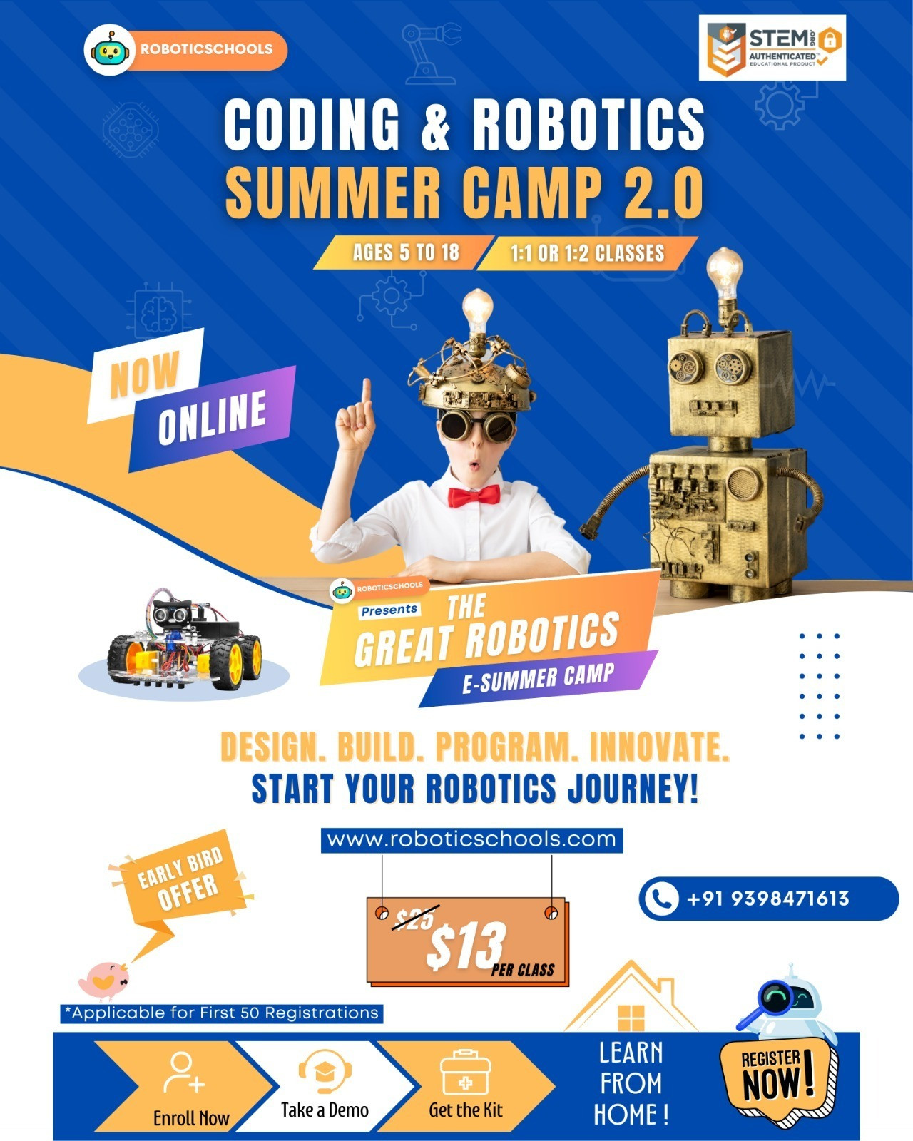 Coding and Summer Robotics Camp