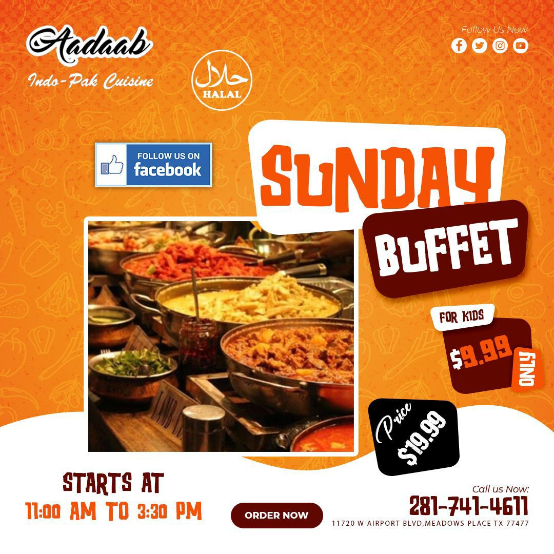 Aadaab Sunday Buffet